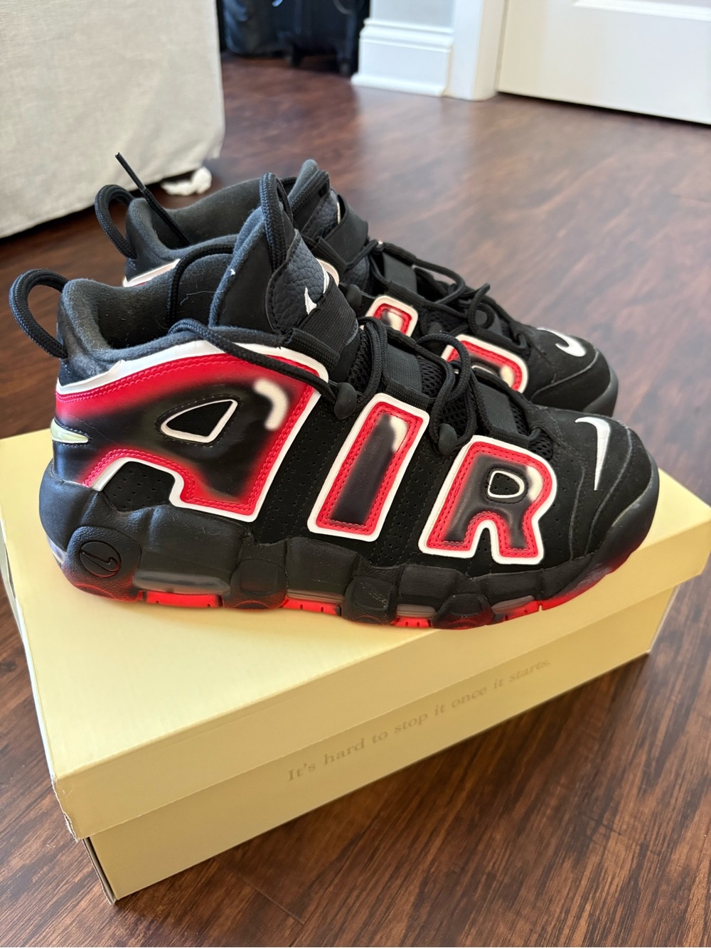 Nike Air More Uptempo 96’ Laser Crimson Sneakers